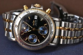 Automatic Swiss Sector Golden Eagle Sapphire Crystal  Valjoux 7750 Chron... - $499.00