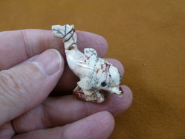 (Y-DOL-56) little white DOLPHIN figurine carving Soapstone PERU I love d... - £6.75 GBP