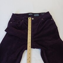 Buffalo David Bitton Women 8/29 Icon Mid Rise Slim Sculpt Purple Corduroy Pants  image 7