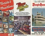 9 Florida Attraction Finest Brochures 1950&#39;s to 1970&#39;s Circus World Cora... - $27.72