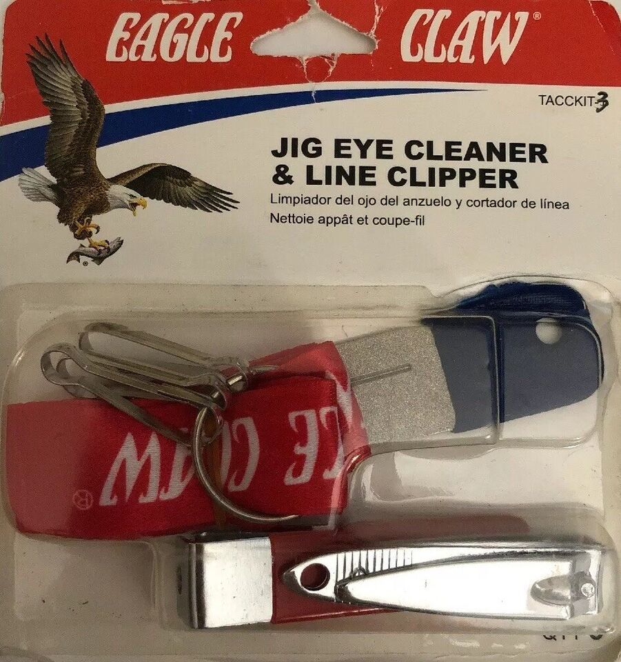 Eagle Claw Jig Eye Cleaner & Line Clipper-3 Pc Kit-Brand New-SHIP N 24 HR