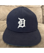 Vintage 80s Detroit Tigers New Era Pro Model 100% Wool USA Size 7 Hat Cap - $108.90