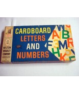 Cardboard Letters and Numbers  1962 Milton Bradley #7901 For Grades 1 th... - $9.99