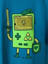 TeeFury Zelda XLARGE &quot;Gaming&quot; Legend of Zelda Parody Shirt Aqua Blue - $15.00