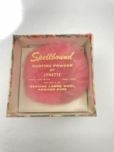 Vintage Spellbound Pink Dusting Powder by Lynette with Lamb’s Wool Puff ... - $27.55