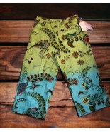 NWT Half Moon Bay Floral patterned  Green Blue Ombre wide leg pants SIZE 16 - $33.65
