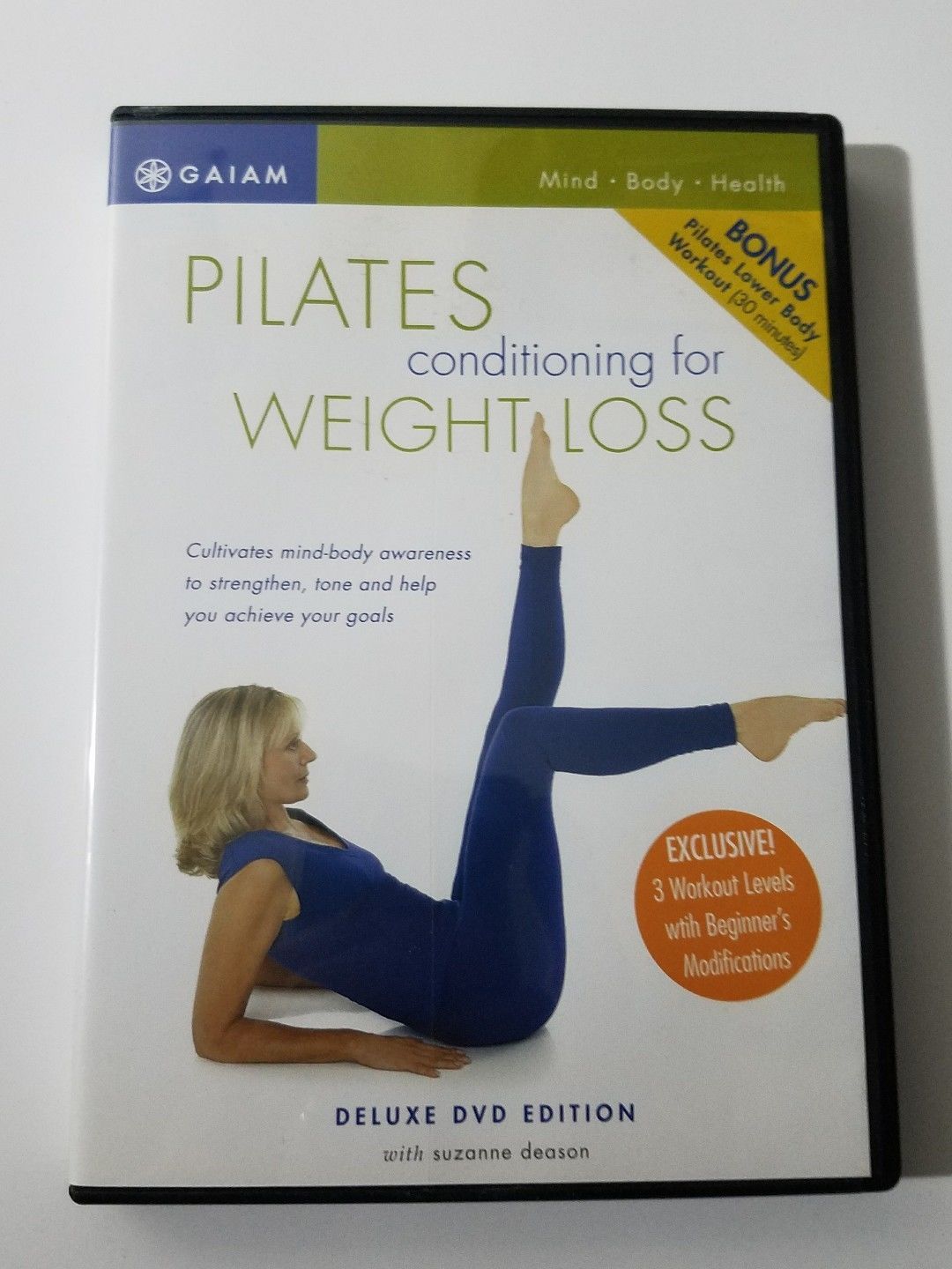 2 DVD Gaiam Pilates Conditioning for Weight Loss Deluxe Edition Suzanne Deason - $8.49
