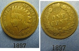Indian Head Cent 1897 G #101 - £2.92 GBP