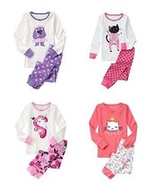 NWT Gymboree Baby Girls 12-18 18-24M Cat Skeleton PJs Pajamas Set  Sleep... - £12.81 GBP