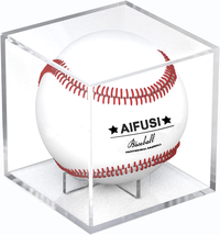 Baseball Display Case, UV Protected Acrylic Cube Baseball Holder Square ... - $13.19