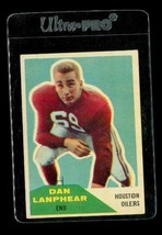Vintage Football Card 1960 Fleer Dan Lanphear Houston Oilers End  #127 - $4.94