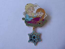 Disney Trading Pins 161223 Japan - Anna and Elsa - Frozen - Snowflake Dangle - £37.00 GBP