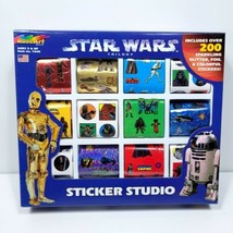 Star Wars Trilogy Sticker Studio RoseArt 200 Glitter foil Sparkling Stic... - £19.37 GBP