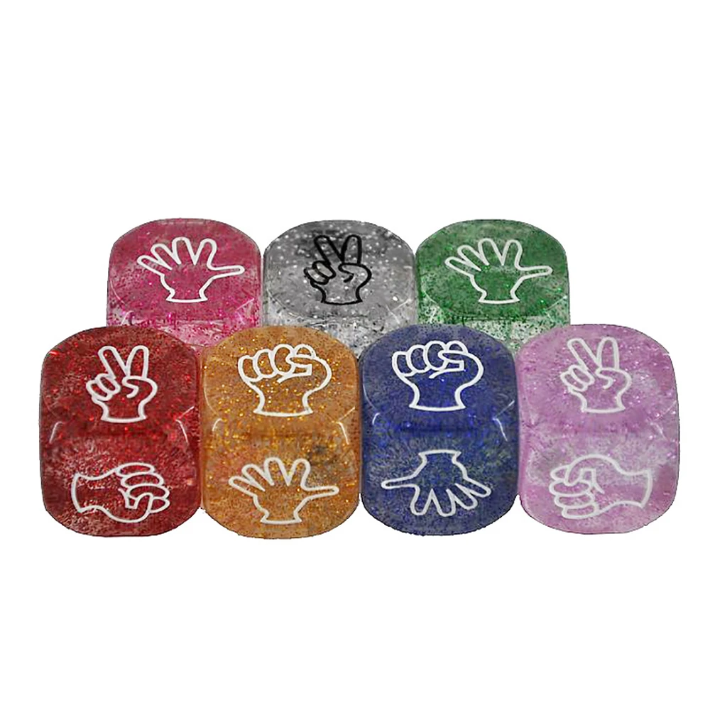 Sporting 20mm Funny Dice Board Games Toy A Finger-guessing Game Dice Stone Rock  - £23.37 GBP
