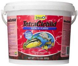 Tetra Tetracichlid Cichlid Flakes: Premium Balanced Diet for All Cichlids - $13.81+
