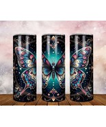 Skinny Tumbler with Straw, 20oz/30oz, Butterfly, awd-150 - £28.27 GBP+