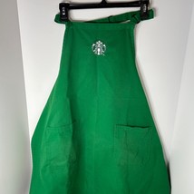 Starbucks Apron Green Authentic Barista Employee Uniform Logo Pockets Ti... - $16.83