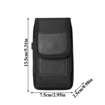 Nylon Mobile Phone Waist Bag Men Women Small Nylon Cell Phone Holster Storage Wa - £11.25 GBP