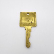 Vintage Brass Key to Hotel or Motel Room 1108 - $18.39