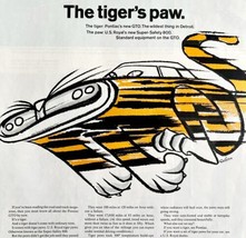 US Royal Pontiac GTO Car Tiger Paw 1964 Advertisement Automobilia DWII4 - $49.99