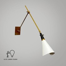 Brass Wall Lamp - Modern Kitchen Light- Mid Century Sconce- Brass Light Fixtur - £93.72 GBP