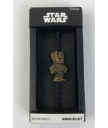 NEW Star Wars C-3PO Bracelet Adjustable Bioworld Disney Lucas Films Blac... - €11,34 EUR