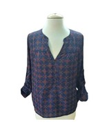 Skies Are Blue 3/4 Sleeve Polyester Blouse Women&#39;s XS Petite EUC - $276.68 MXN