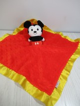 Hallmark Itty Bittys Plush Mickey Mouse security blanket red minky dot yellow - £11.86 GBP