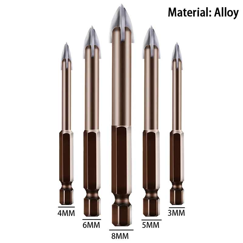 5pcs/set Universal Drilling Tool Set Efficient Anti-Rust Drill Bits Kit Alloys A - £167.48 GBP