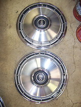 1966 67 PLYMOUTH VALIANT HUBCAPS 13&quot; OEM 66 BARRACUDA PAIR - $62.99