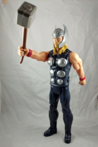 Thor With Hammer 12 &quot; Action Figure from 2016 No cape Marvel Hasbro - £8.11 GBP