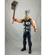 Thor With Hammer 12 &quot; Action Figure from 2016 No cape Marvel Hasbro - £8.12 GBP