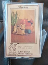 Calico Kitty - 1983 Pattern by DJ Vassler for Little Brown House Patterns Cut - $9.49