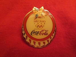 Coca-Cola 1998 Nagano Winter Olympics Games Lapel Pin  Bottle Cap - £2.37 GBP