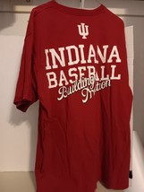 Indiana University IU Hoosiers T-Shirt Mens L  Adidas - £11.78 GBP