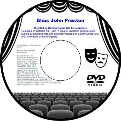 Alias John Preston 1955 DVD Film British Horror Christopher Lee Betta St. John
