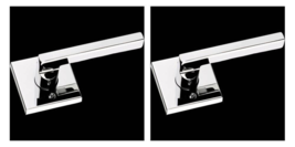 Square Non-Turning Dummy Door Polished Chrome Baldwin HDSQURCSR (2-Pack) - $1,007.57 MXN