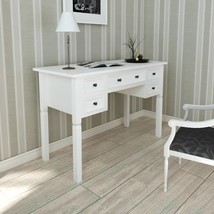 White Writing Desk with 5 Drawers - £147.15 GBP