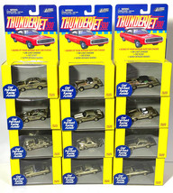 12pc 1999 Johnny Lightning Thunderjet T-jet Style Slot Car GOLD Screw-On... - £217.42 GBP