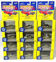 12pc 1999 Johnny Lightning Thunderjet T-jet Style Slot Car GOLD Screw-On... - £205.56 GBP