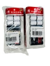 SINGER Polyester Hand Sewing Thread 12 Spools Needles &amp; Threader Asst Co... - $29.37