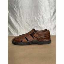 Streetcars Brown Leather Enclosed Toe Sandals Men’s Size 13 M - £19.67 GBP