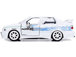 Jesse&#39;s Volkswagen Jetta White Fast &amp; Furious Movie 1/32 Diecast Model Car by Ja - £16.14 GBP