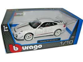 Bburago 1:18 Scale Porsche 911 GT3 RS 4.0 White Diecast Car 18-11036 BRA... - $49.99