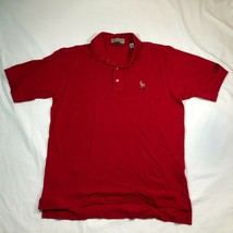 Camelback by Slazenger Polo Shirt Mens L Red Short Sleeve Collared Cotton Logo - £11.18 GBP