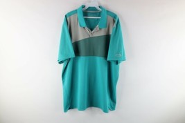 Oakley Mens XL Regular Fit Color Block Stitched O Logo Collared Golf Polo Shirt - $34.60