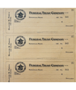 1920 Federal Trust Checks Lot of 3 City Hotel Waterville Maine 541-543 F... - €25,82 EUR 1920 Federal Trust Checks Lot of 3 City Hotel Waterville Maine 541-543 F... - €25,82 EUR