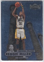 G) 1997-1998 Skybox Metal Universe Basketball Trading Card - Reggie Miller #39 - £1.57 GBP