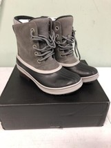 SOREL Women&#39;s Slimpack III Lace Up Waterproof Leather Winter Boot Gray S... - $96.76
