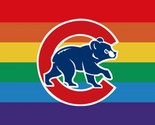 Chicago Cubs Pride Flag 3x5ft Banner Polyester Baseball World Series cub... - £12.67 GBP